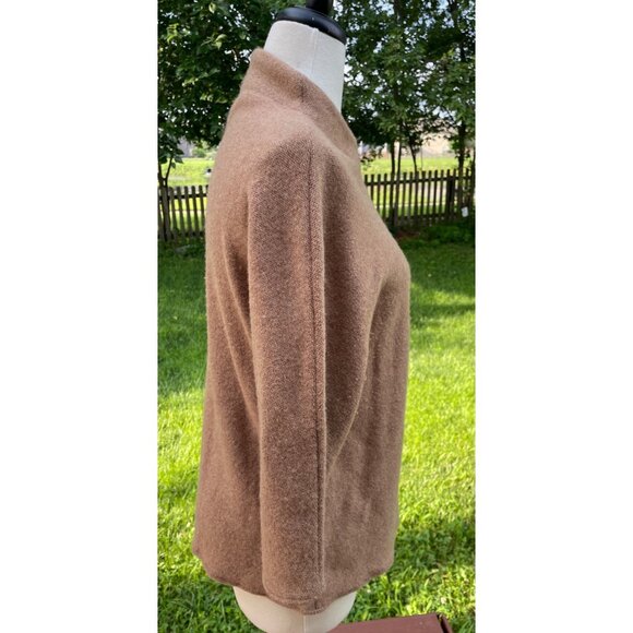 JM Collection Petite Wool Cardigan With Embellished Collar P/L - Picture 7 of 9